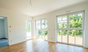 Bodentiefe Fenster Neubauwohnung